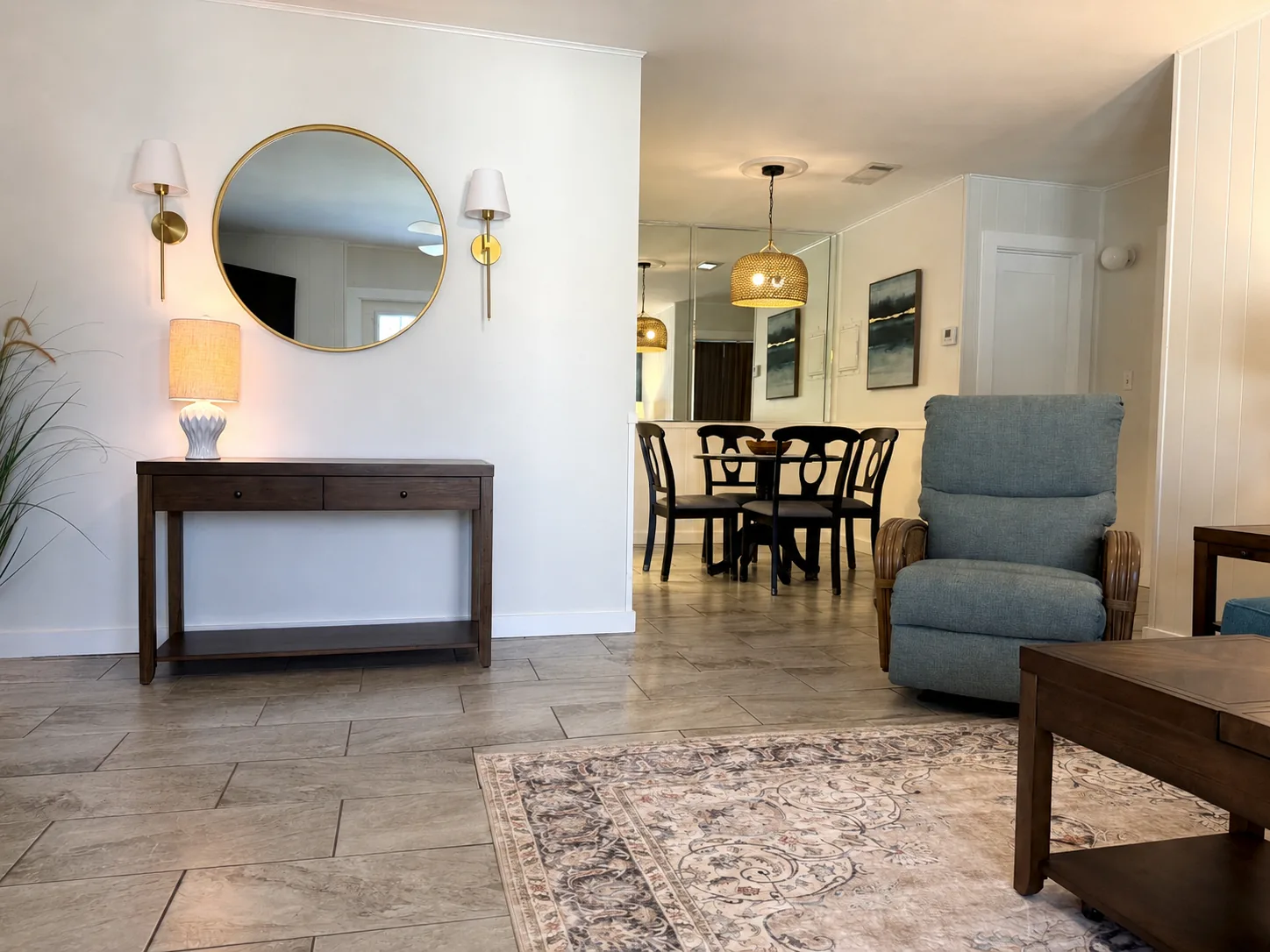 Hidden Treasure console and dining view